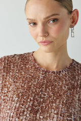 Esme Sequin Mini Dress Wine