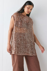 Esme Sequin Mini Dress Wine