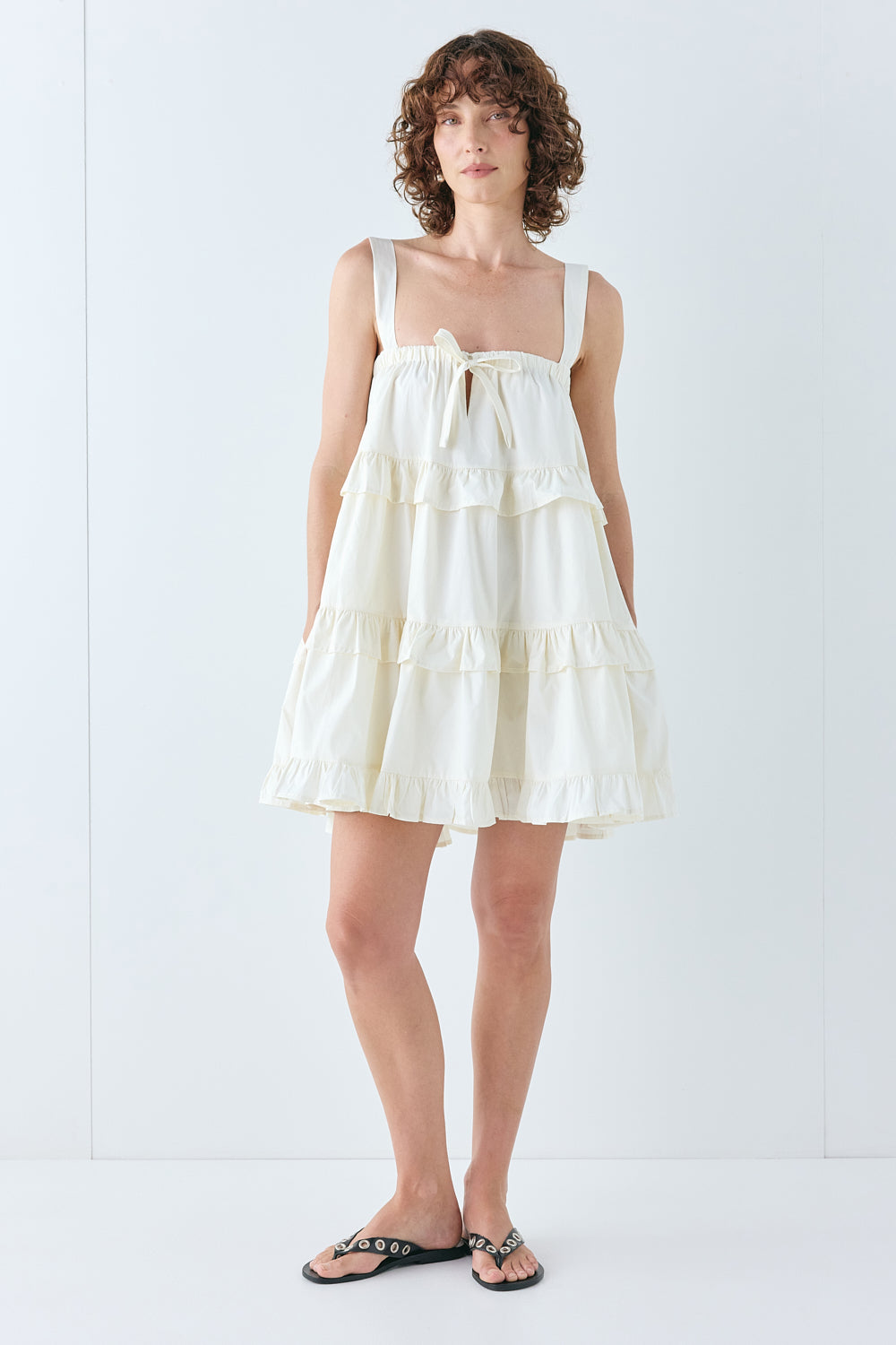 Lila Mini Dress Cream
