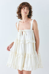 Lila Mini Dress Cream