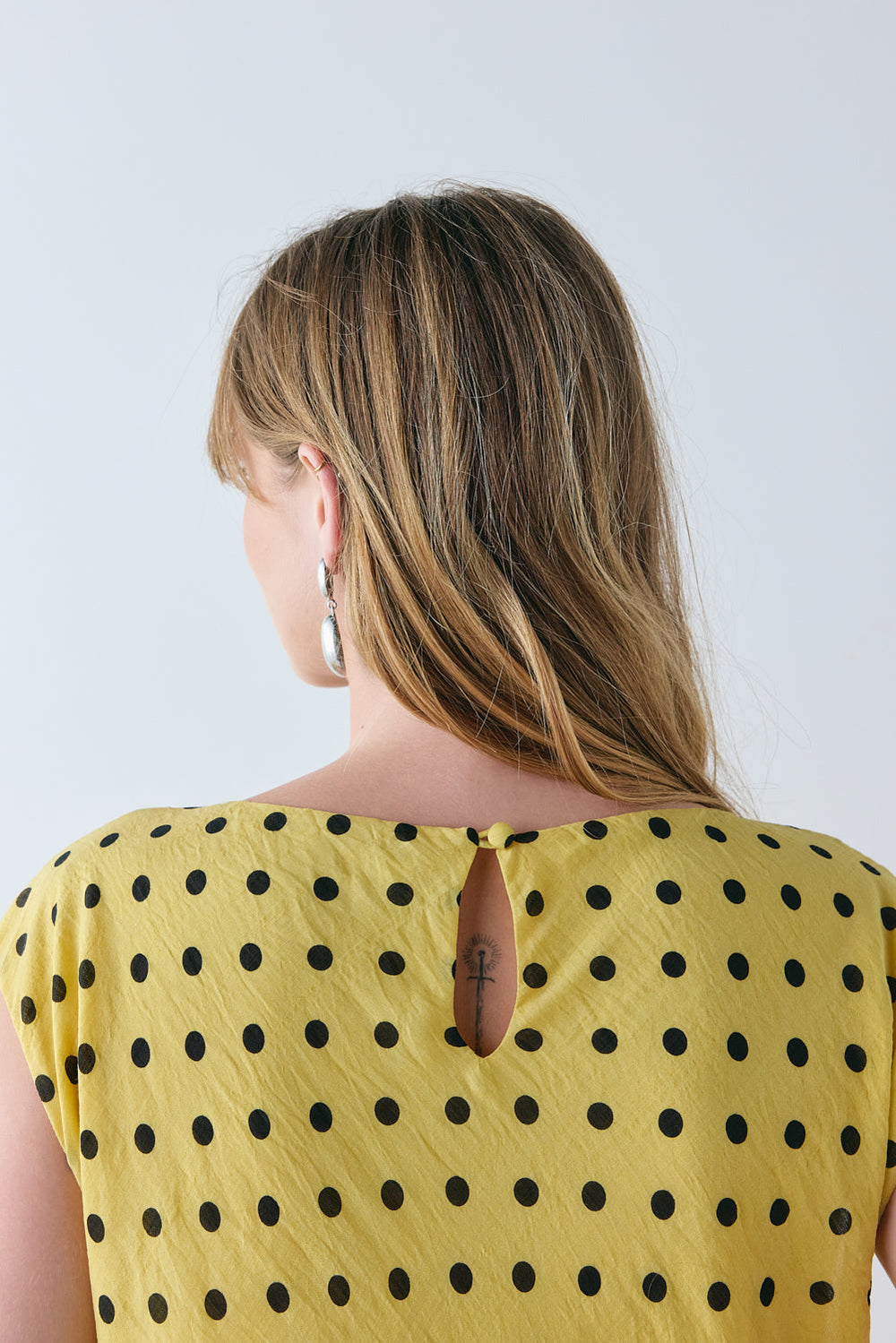 Martina Maxi Dress Yellow Polka Dot