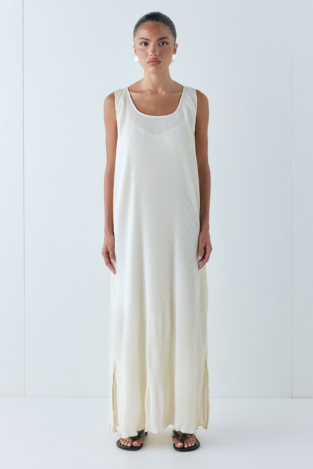 Leona Midi Dress Cream