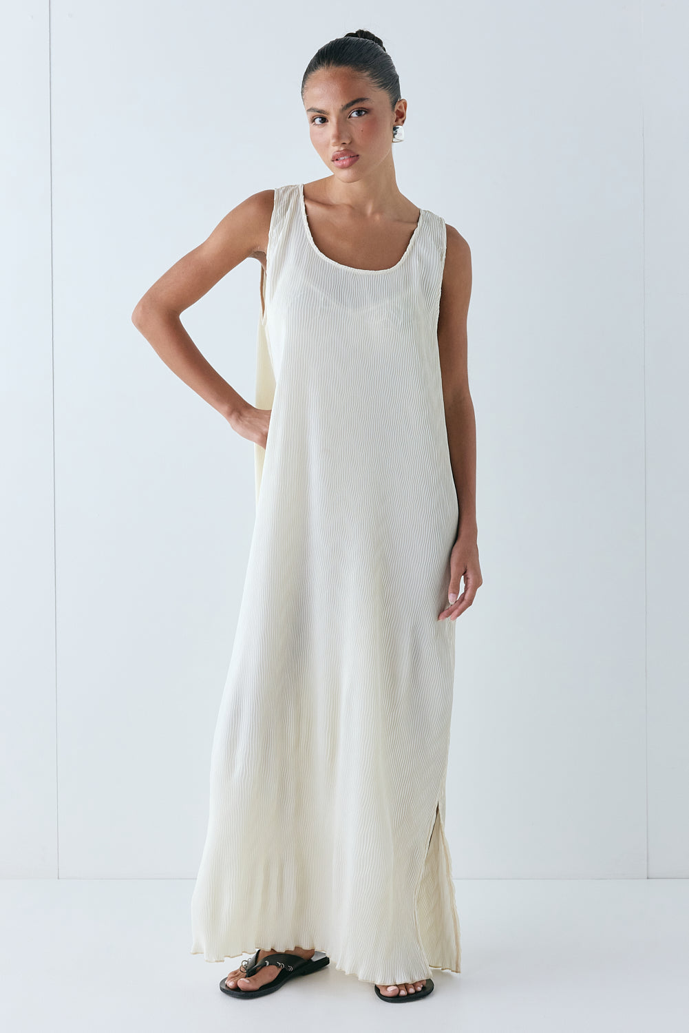 Leona Midi Dress Cream