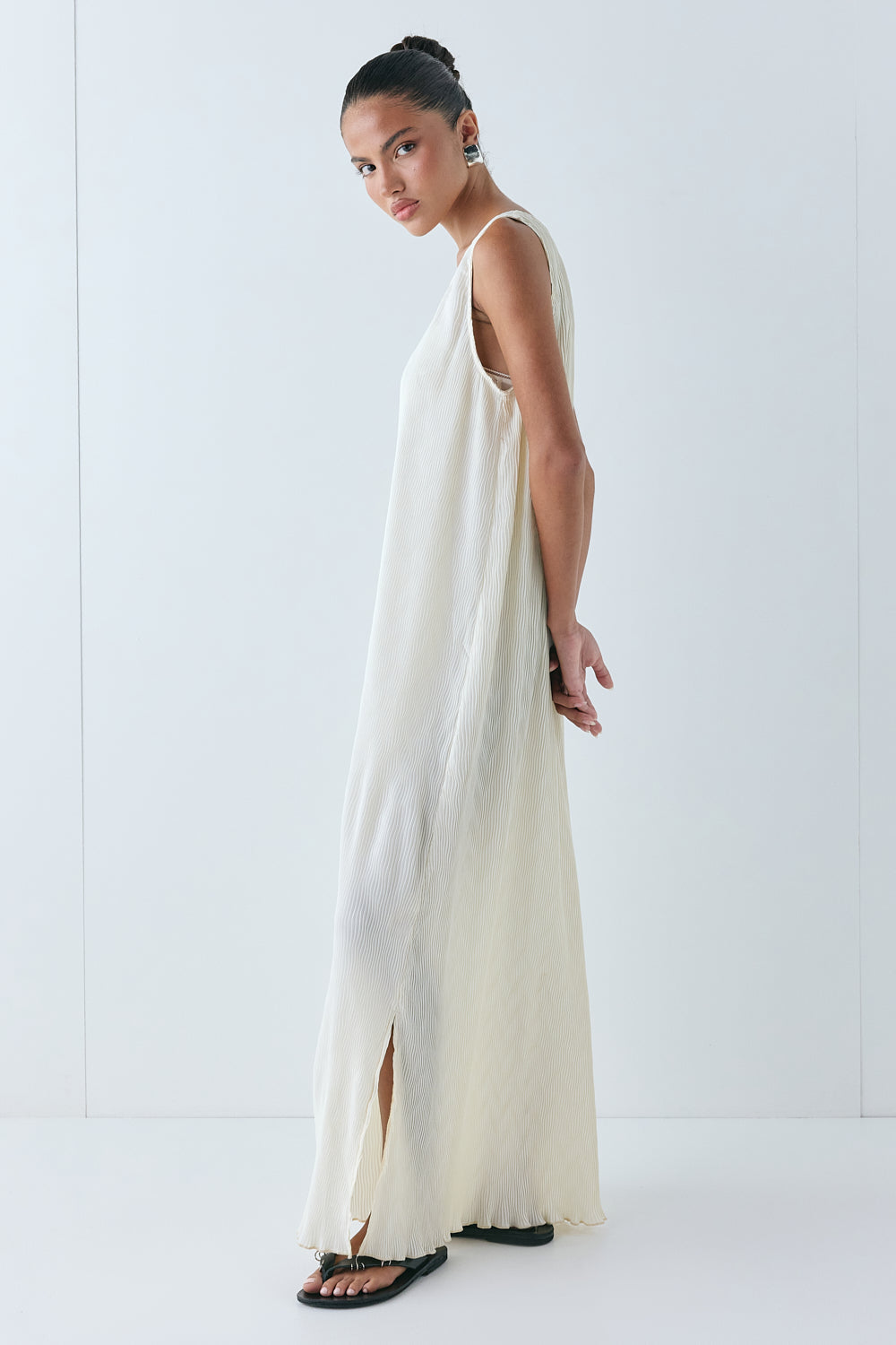 Leona Midi Dress Cream