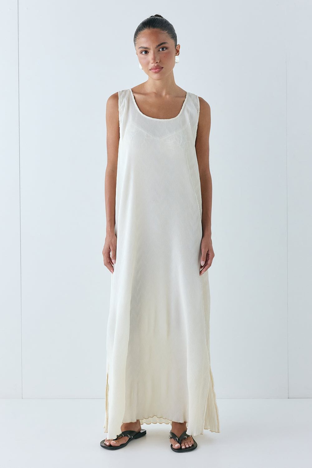 Leona Midi Dress Cream