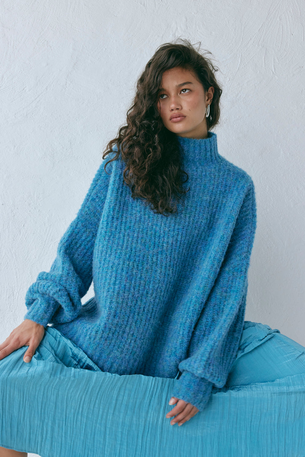 Yumi Knit Jumper Sea