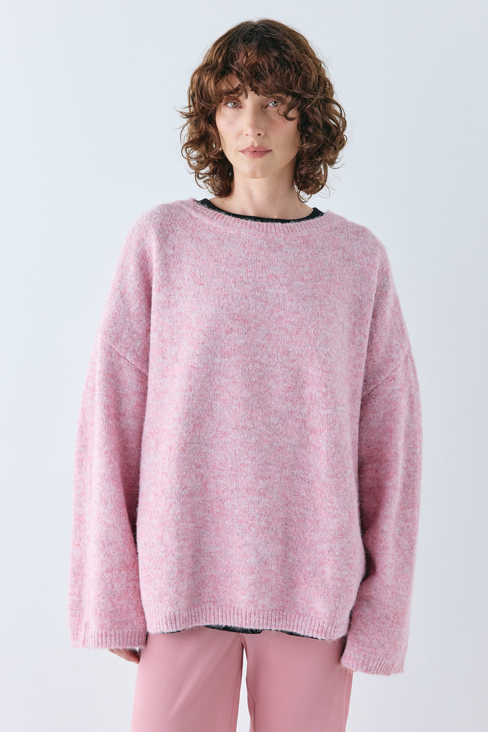 Juni Knit Jumper Pink Marle