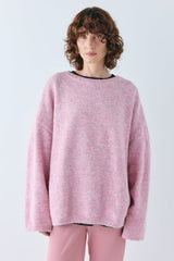 Juni Knit Jumper Pink Marle