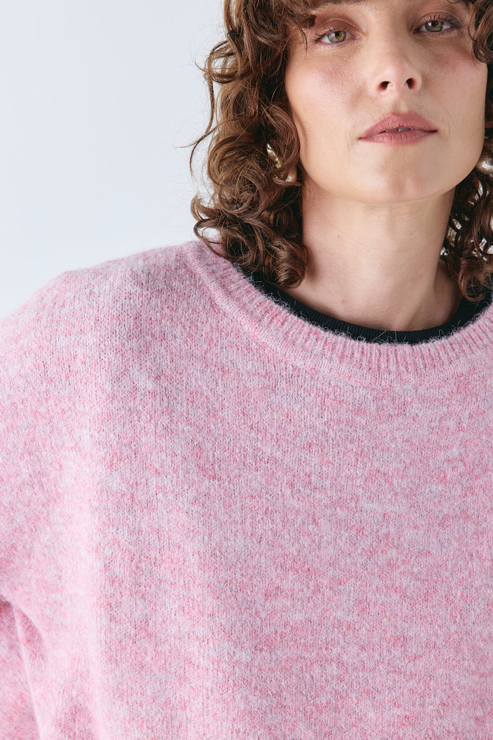 Juni Knit Jumper Pink Marle