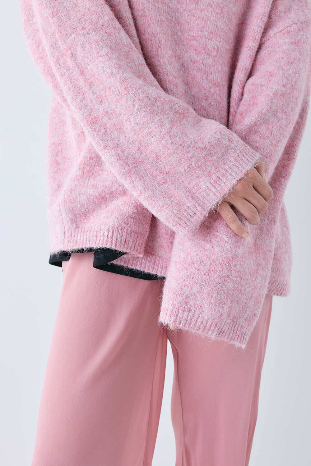 Juni Knit Jumper Pink Marle
