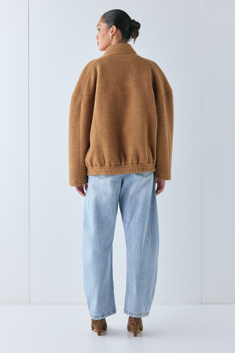 Lennon Bomber Jacket Tan