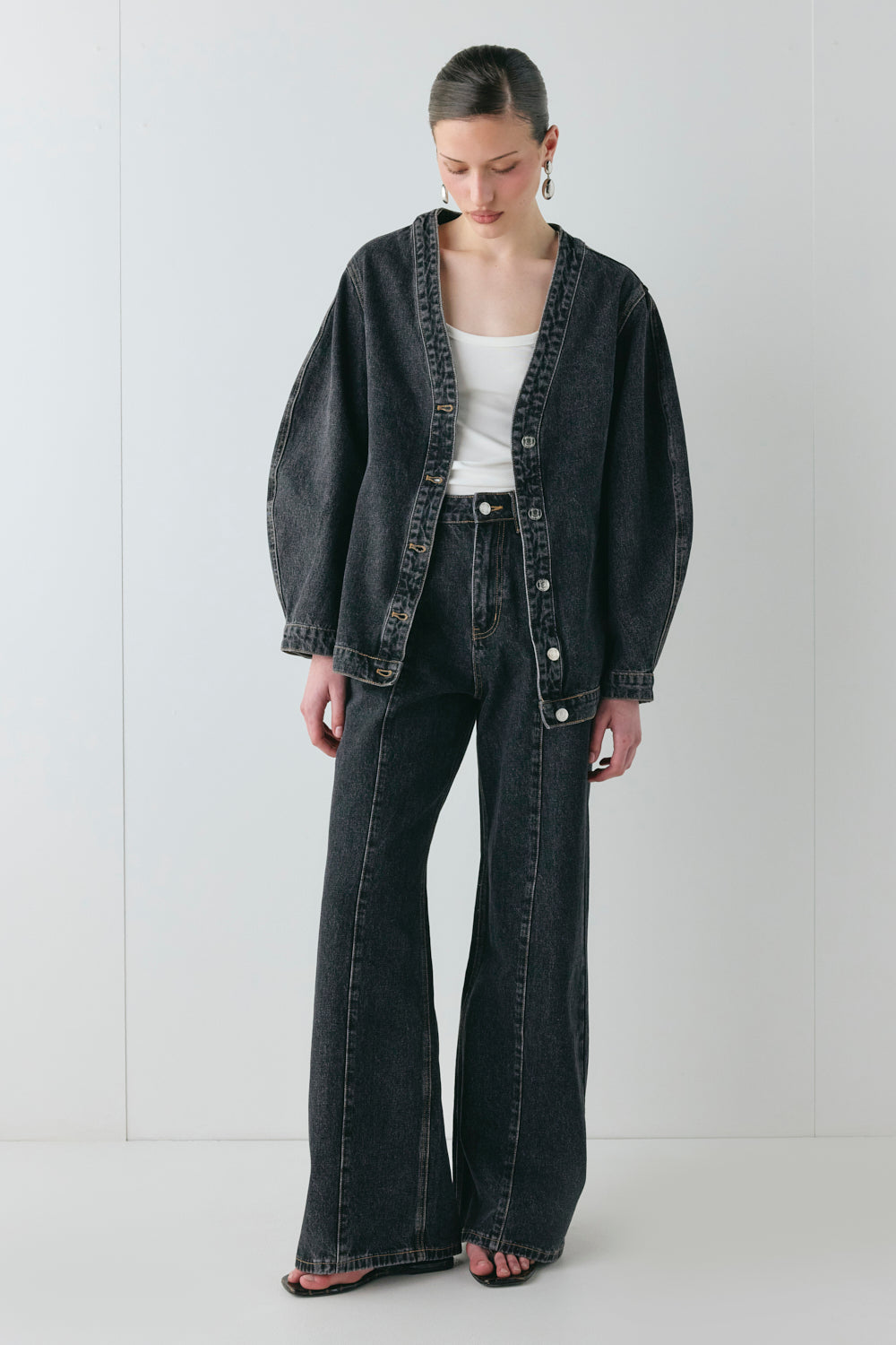 Vivien Denim Jacket Washed Black