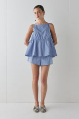 Annika Shorts Blue Stripe