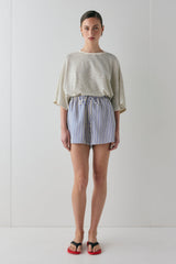 Annika Shorts Cobalt Stripe