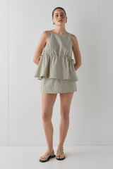 Indi Top Black Stripe