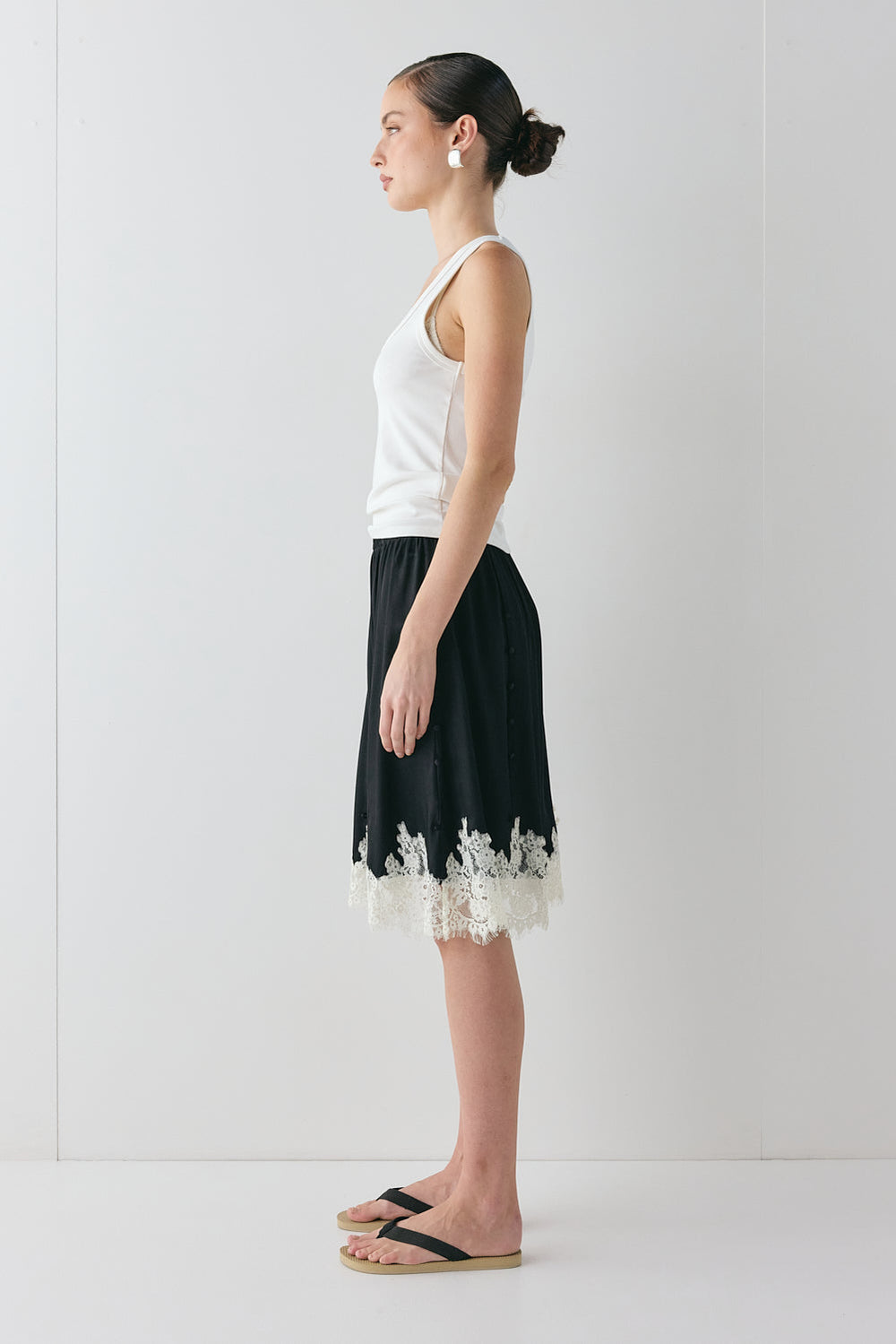 Thea Lace Skirt Black