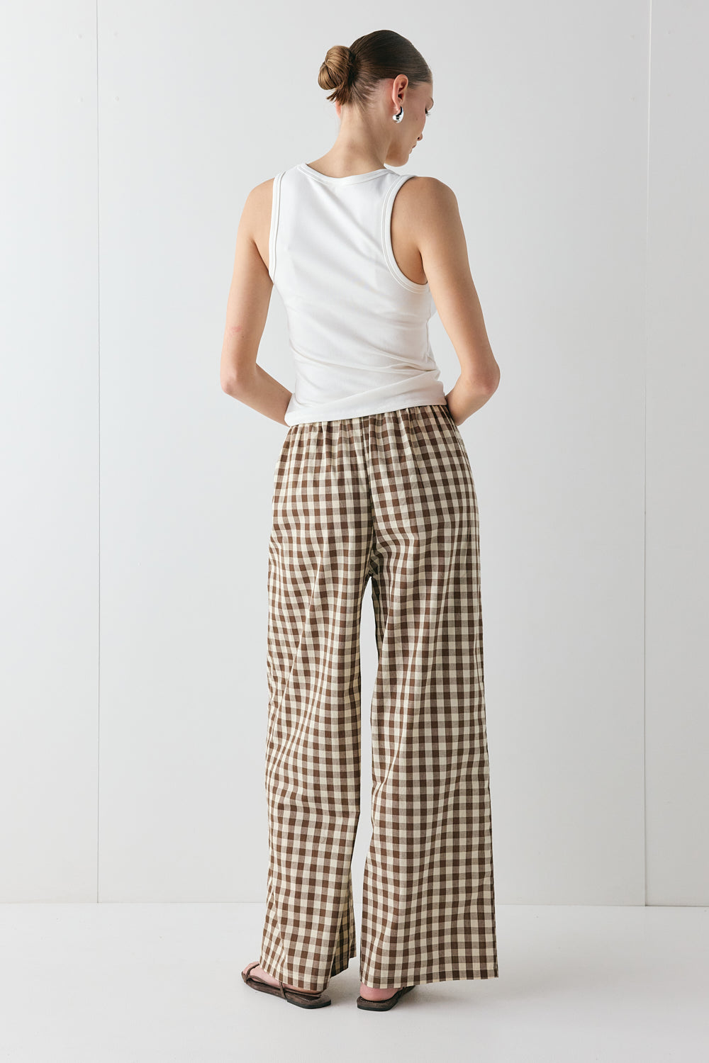 Raya Pants Brown Check